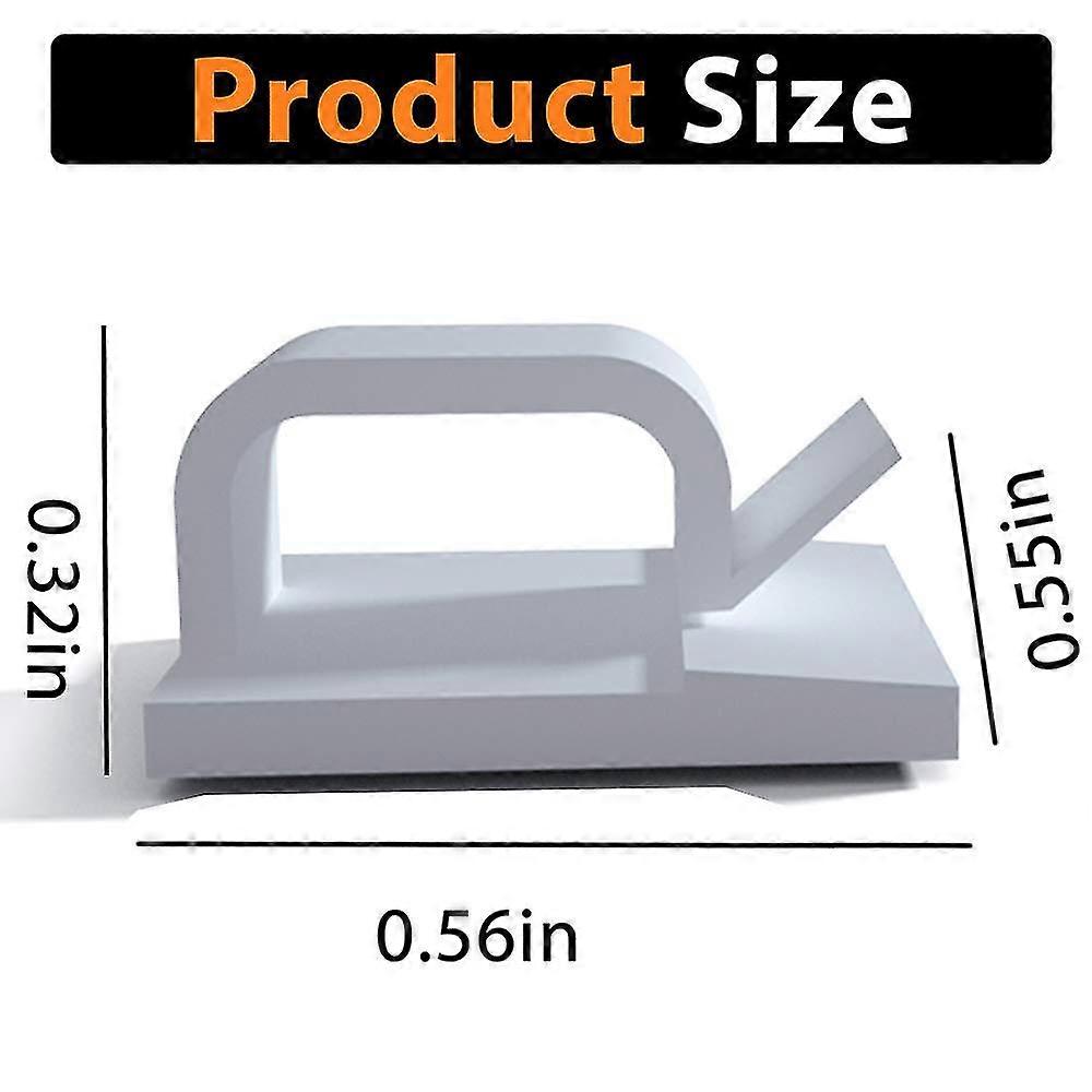 50kpl kaapelikiinnikkeet, liimakaapelin järjestäjän johdonpidike, kestävä vahva kaapelilanganhallinta toimistoon ja kotiin