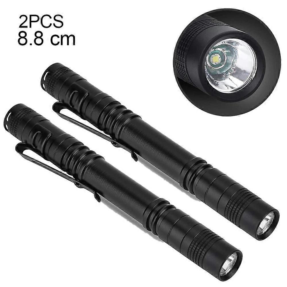 Super Small Mini LED Flashlight Battery-Powered Handheld Pen Light Tactical Pocket Torch with High Lumens for Camping, Outdoor, Emergency, Everyday Fl