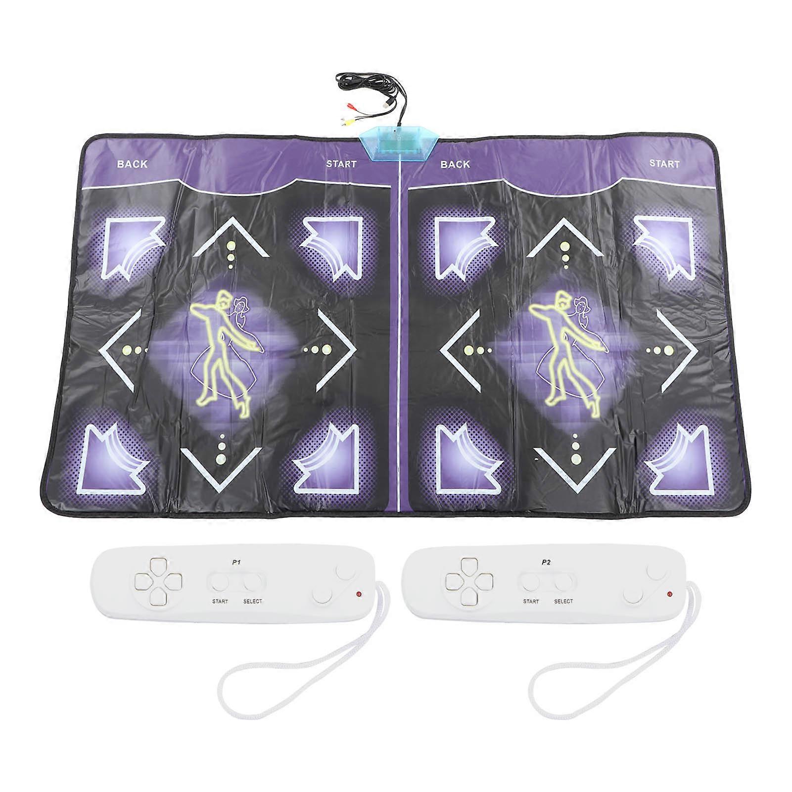 Wireless Electronic Dance Mat HD Double User Exercise Fitness Slip Resistant Remote Control Dancing Pad