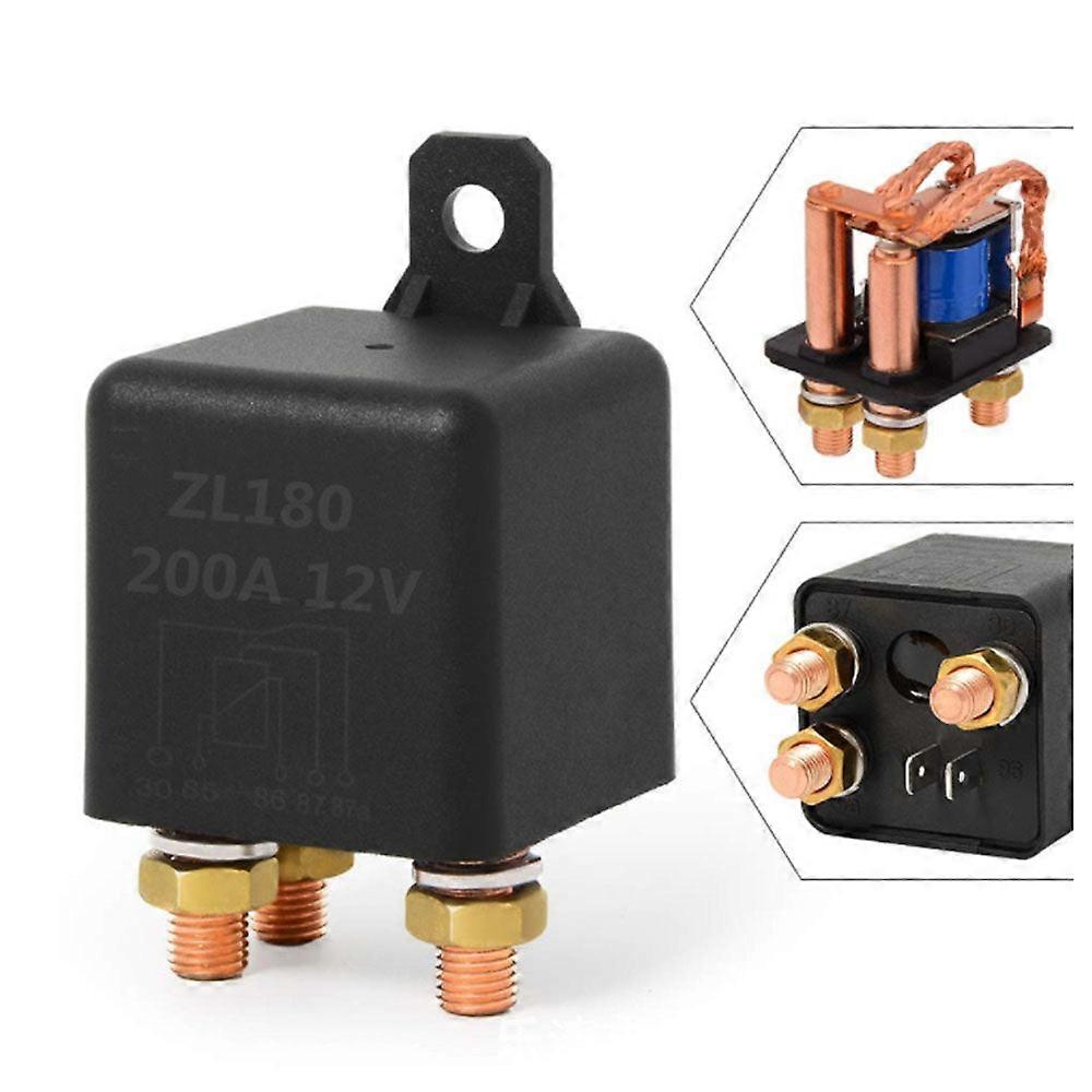 200A Conversion Five-pin High Current Car Starting Relay Terminal Type Open Normally Closed
