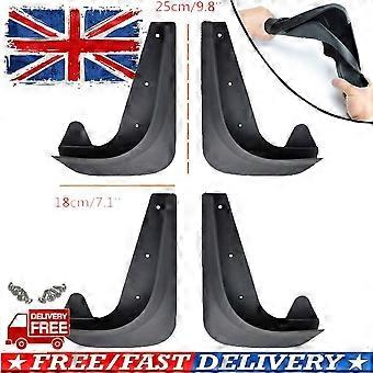 Gilt für: 4Pcs SET AUTO UNIVERSAL SCHMUTZFÄNGER KOTFLÜGEL FLAPS MIT CLIPS VORNE HINTEN PVC GUMMI