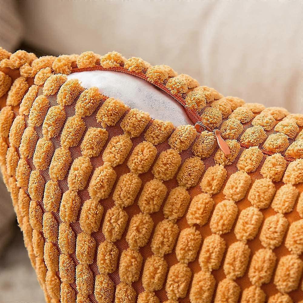 Cord Soft Solid Decorative Square Throw Pillow Cases Cushions For Sofa Bedroom Car