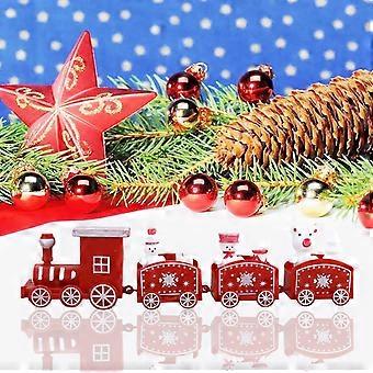 2023 Juletogdekorasjoner i tre til hjemmet Jul Navidad Noel Gaver Ornament Nyttår, Grønn