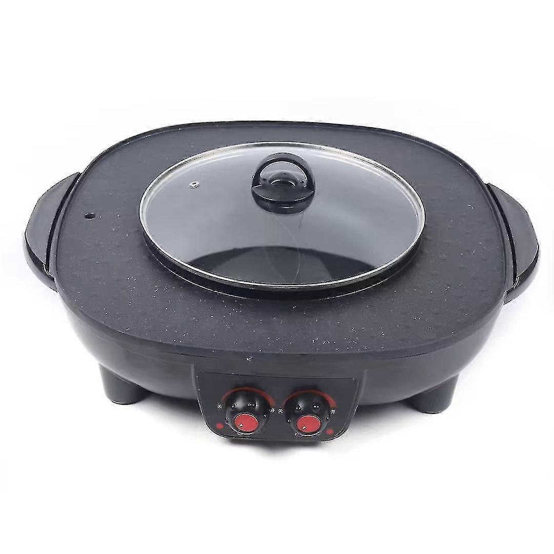 2 In1 Smokeless Grill Pan Grill Machine