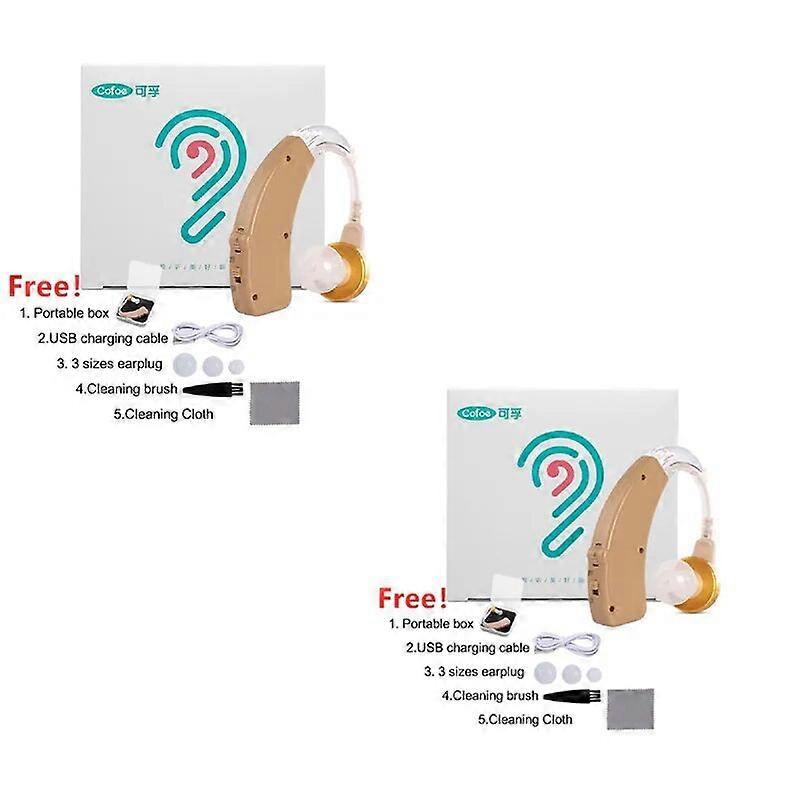 Home Rechargeable Hearing Aid Mini BTE Invisible USB Sound Amplifier for Hearing Problems