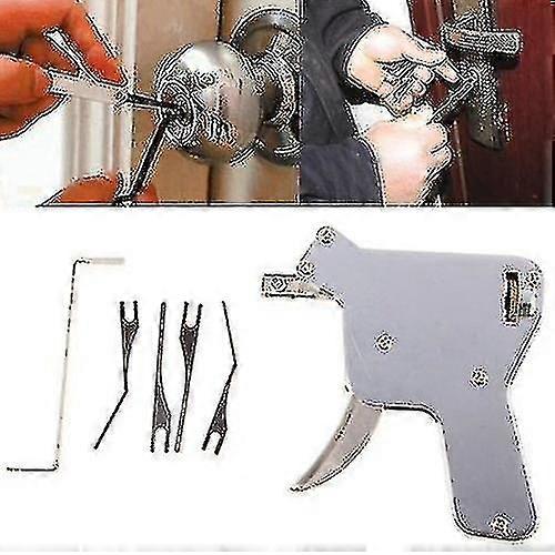 Set Pick Gun Locksmith Tool Door Opener Lockpicking Practice Kit Tools