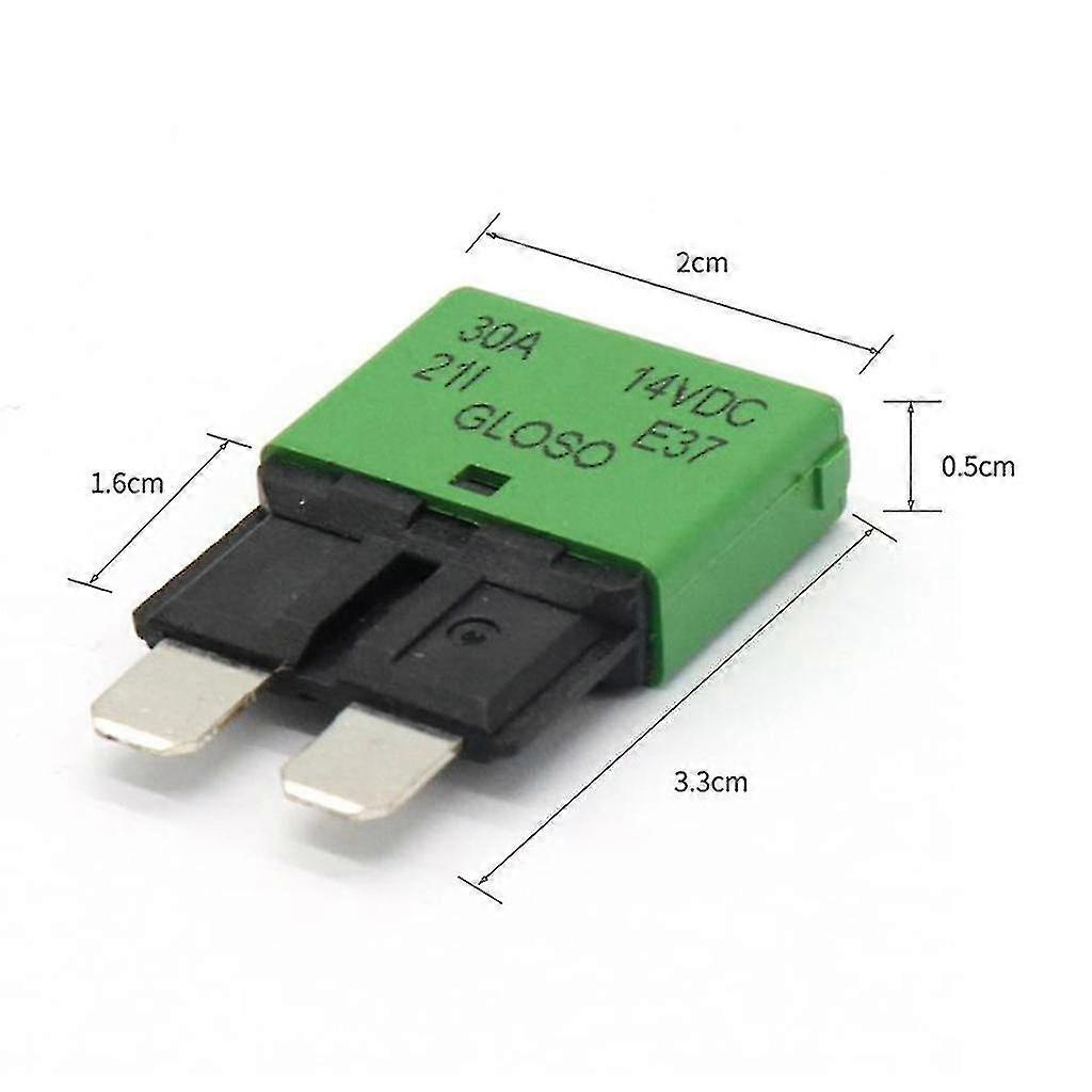 30A Marine Low Profile Automatic Reset Circuit Breaker Fuse Blade