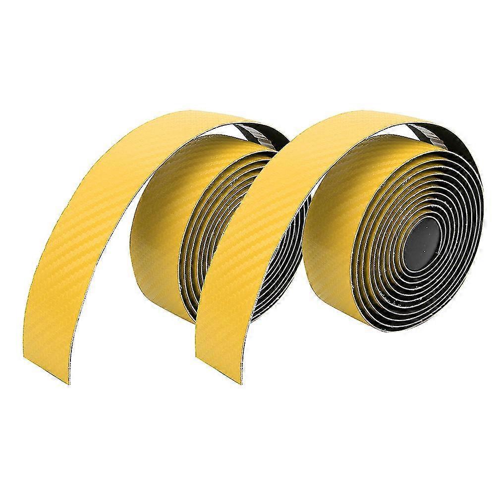 High Elastic Non-slip PU Road Bike Bicycle Handlebar Tape - Yellow