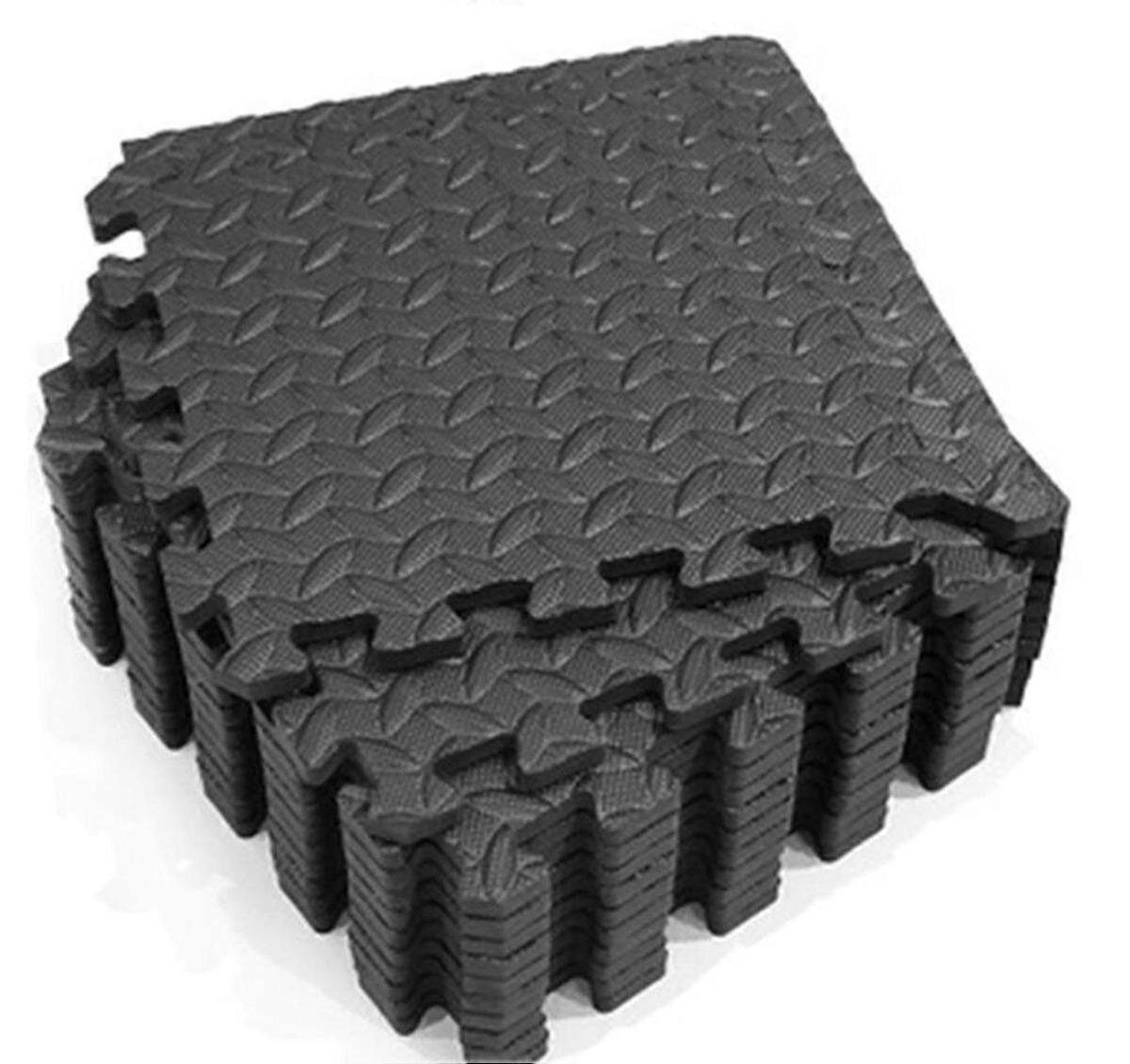 12Pcs Mats and Home Gym Floor Foam Floor Mats Exercise Mat Floor for Floors Foam Flooring Tiles Bla