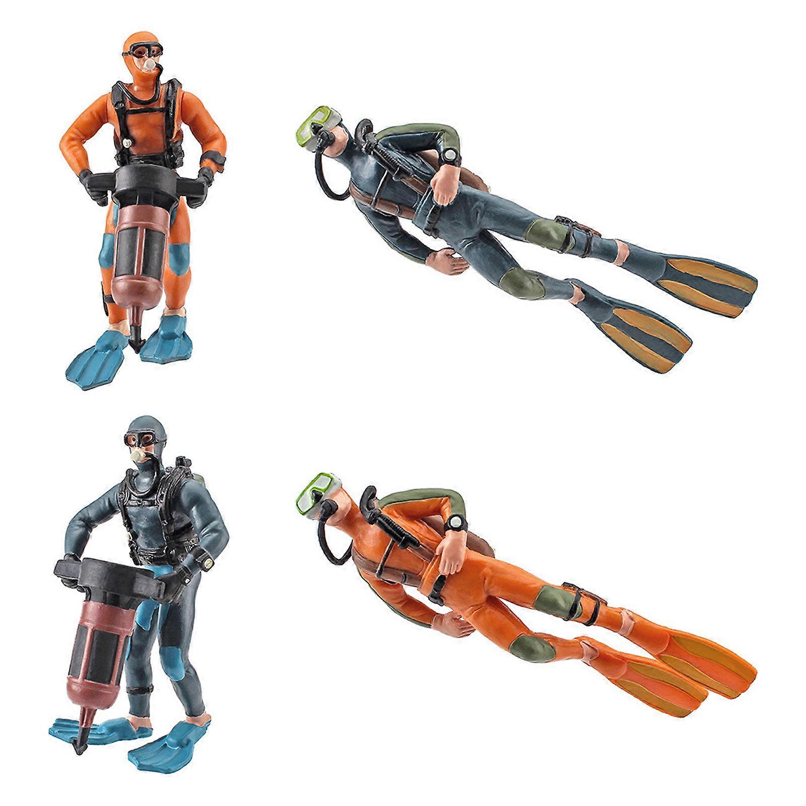 Resin Floatable Ornament Diver Models Aquarium Gift Fish Tank Decoration