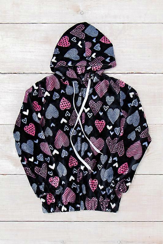 Trui (meisjes) – Ritssluiting, warm en zacht, ontwerp met capuchon, winter, HC 6071-035-5