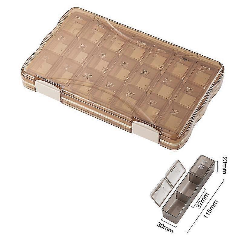 Pillboxes Daily Pill Organizer, Large-capacity 7 Day Am-pm Pill Boxes Medicine Case 3 Colors