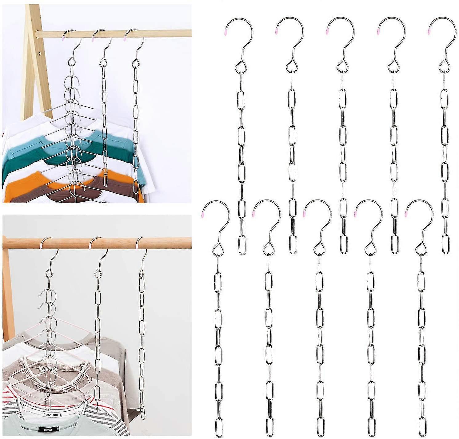 Closet Organizers And Storage, 10 Pack Space Saving Hanger Organizer Closet Storage For Heavy
