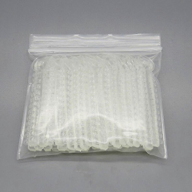 20 Pieces Of Black, Transparent, Multicolor Dental Orodontic Ligation Strap Elastic Rubber Band Tool