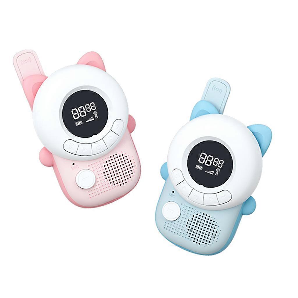 Walkie Talkies Radio Gaver Legetøj Med Baggrundsbelyst LCD Lommelygte Til 3-12 Dreng Piger