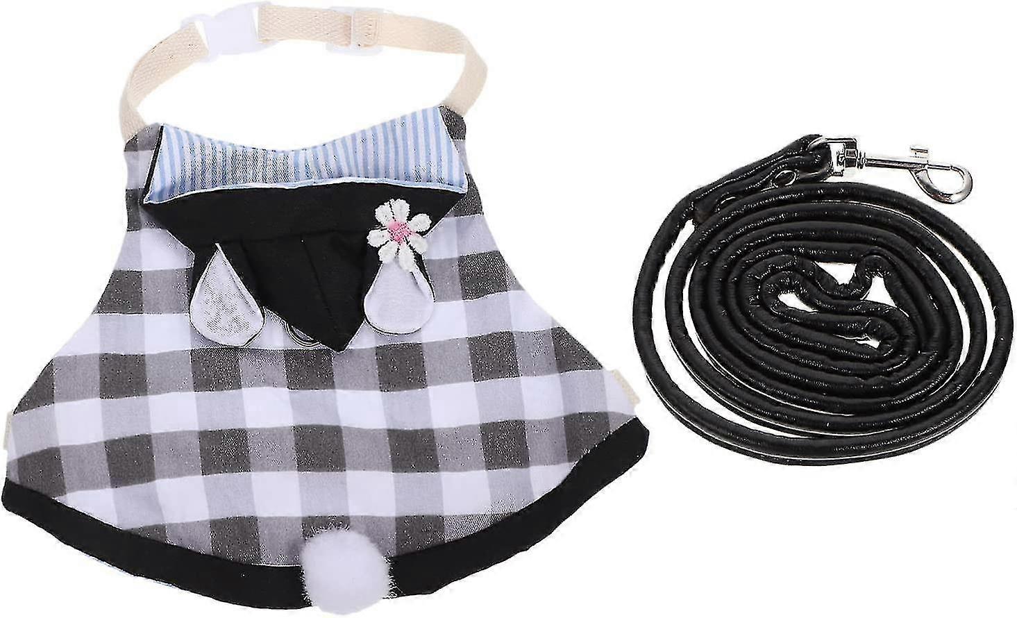1 Set Rabbit Harness And Leash Rabbit Walking Harness Small Pet Harness Harness Walking Vest Pet Leash Clothes