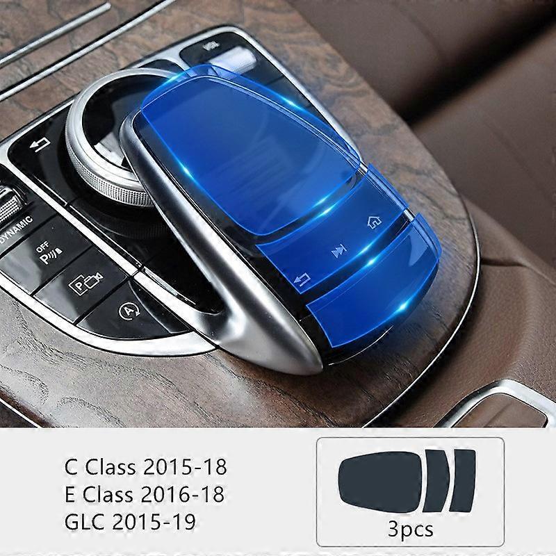 car interior decoration Car Center Console Multimedia Mouse Button Protector Film For Mercedes Benz C E Class W205 W213 GLC X253 Prevent Scratch Decal