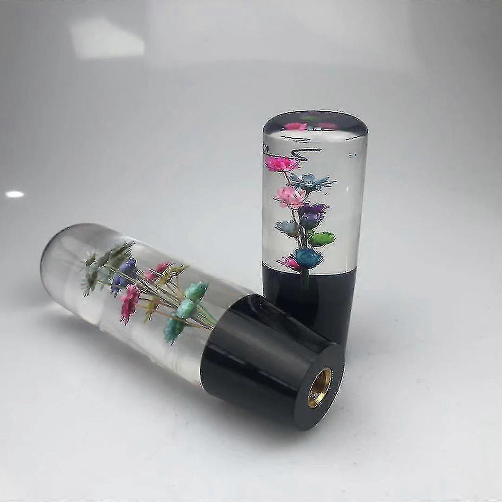 Universal Car Shift Knob Head Real Flower For Manual Transmission Gear Shifter
