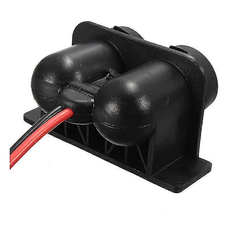 Anti-splash double socket cigarette lighter - 12V car motorcycle double socket - Cigarette lighter