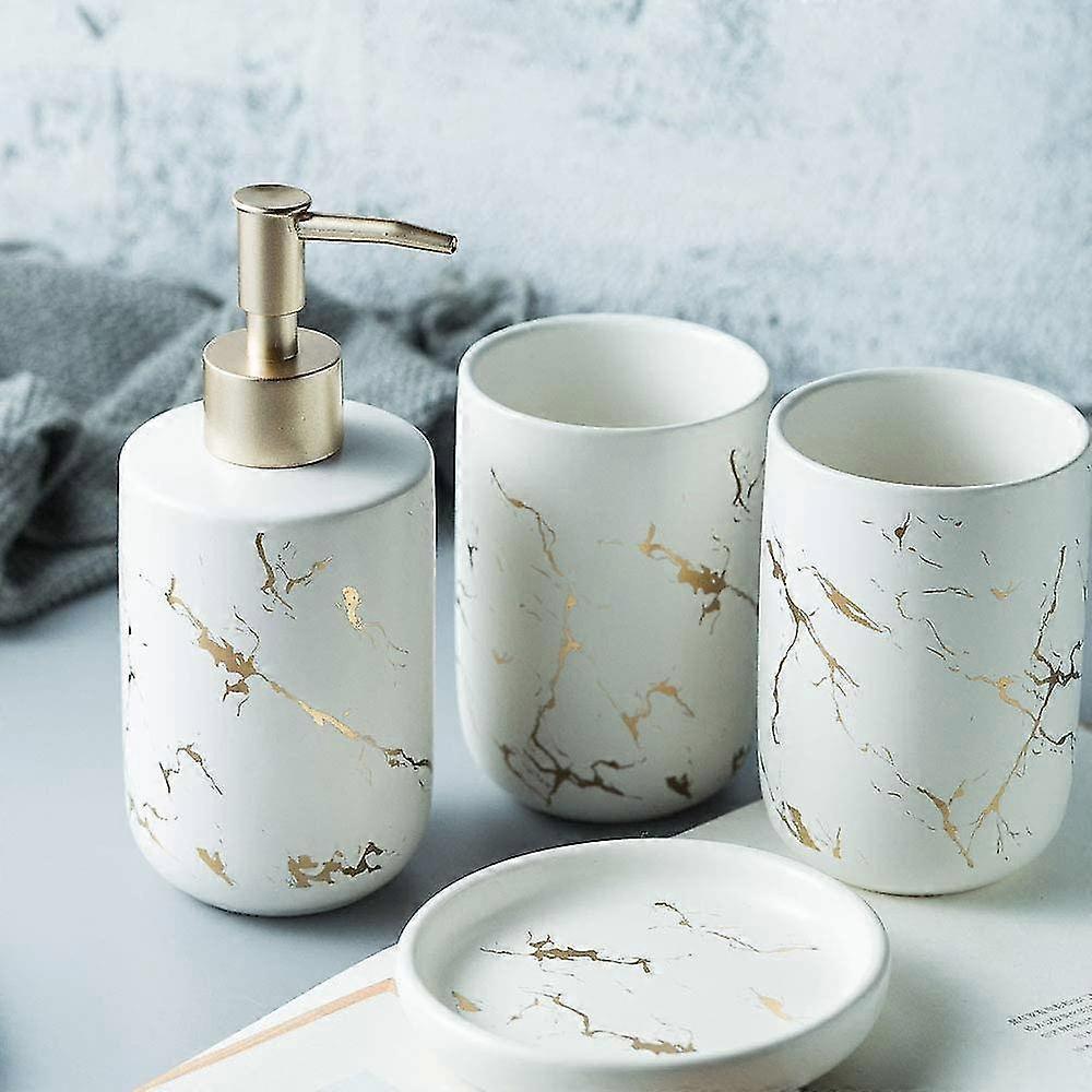 4 Piece Bathroom Accessories Set