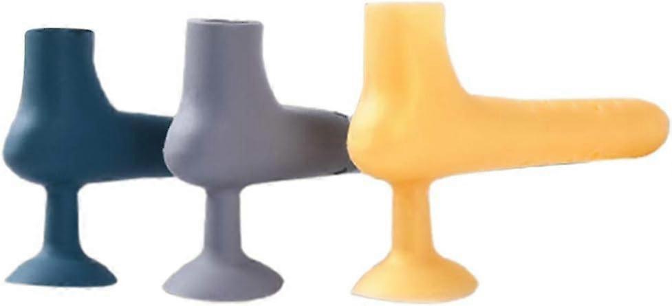 3セット家庭用ドアハンドルノブシリコンドアハンドル自己接着性衝突防止パッドラバーバンパー