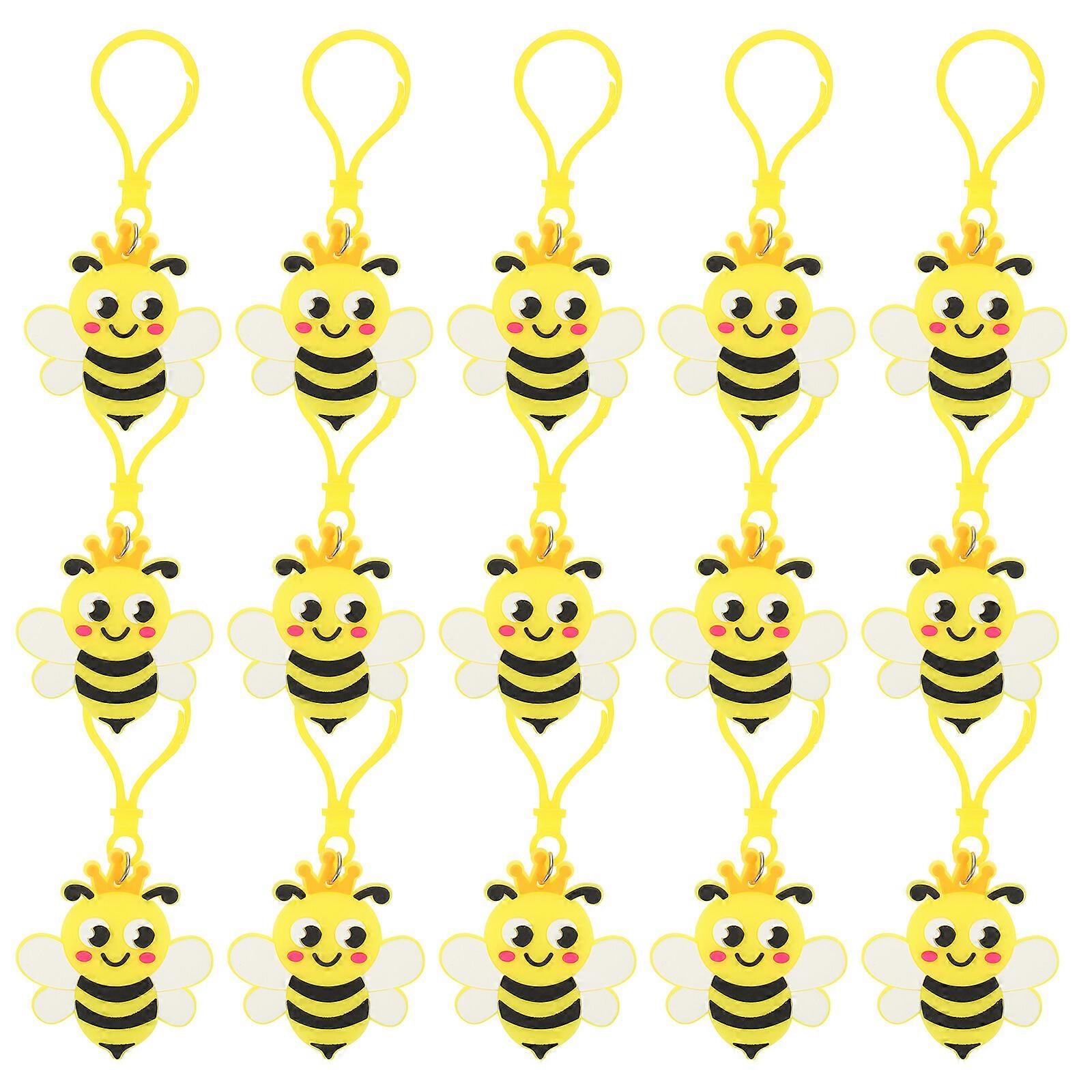 24pcs μπρελόκ χαριτωμένο μέλισσα γοητεία μπρελόκ σακίδιο μπρελόκ πορτοφόλι κρέμονται διακοσμήσεις μέλισσα κόμμα εύνοια
