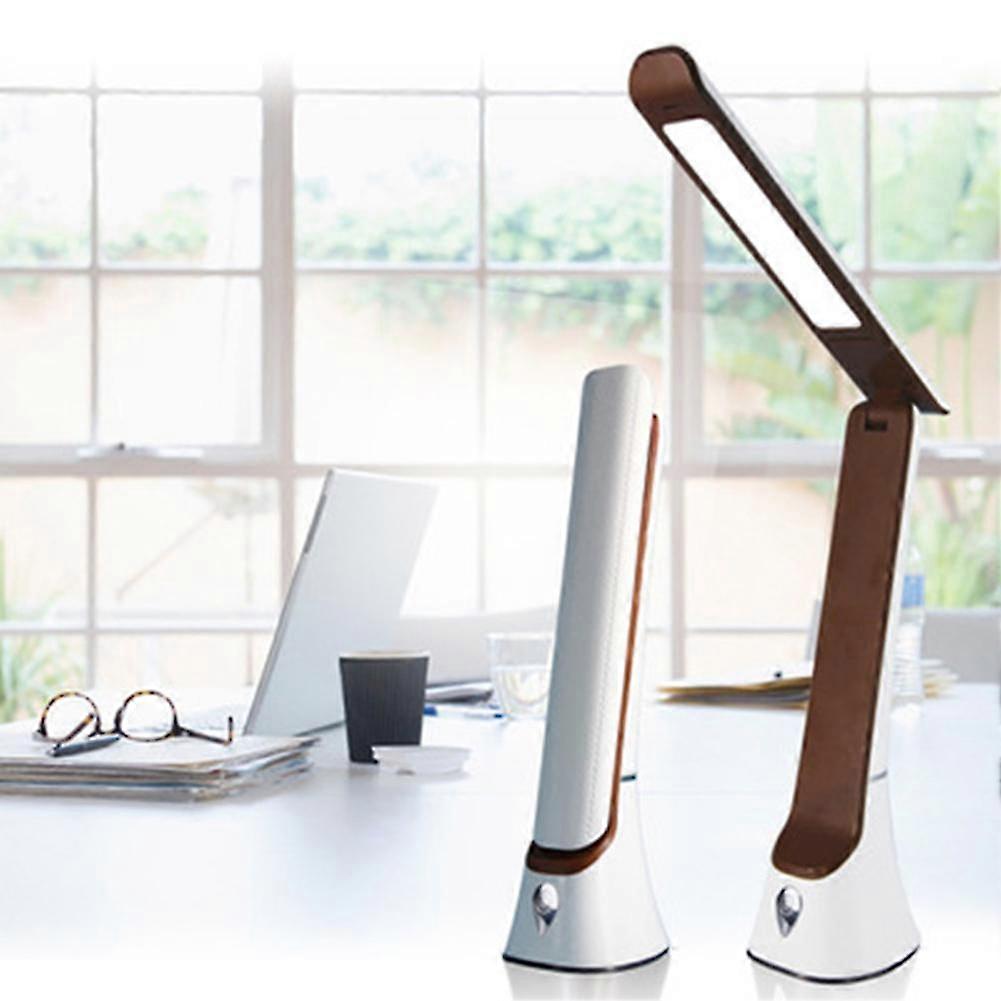 LED Desk Lamp Rechargeable USB Folding Table Lamp with Night Lamp Touch-countrol Function for Office