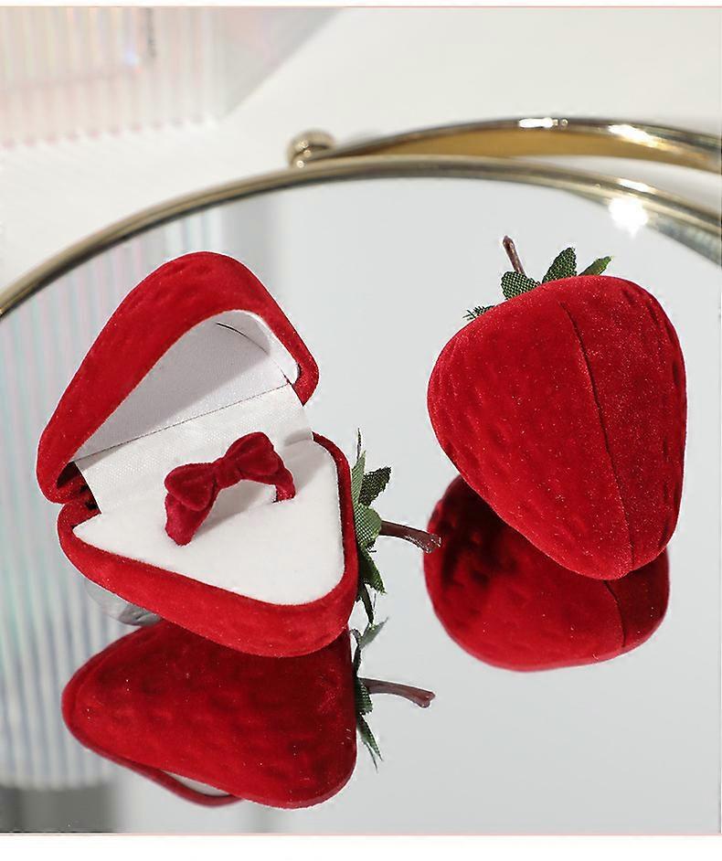 Strawberry Ring Box - Creative Mini Jewelry Organizer