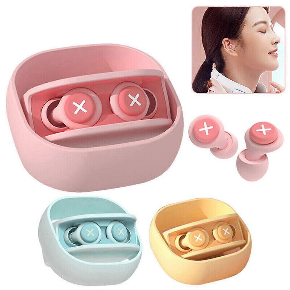 Silicone Ear Plugs Sleeping Earplugs Snoring Noise Cancelling Soft Reusable