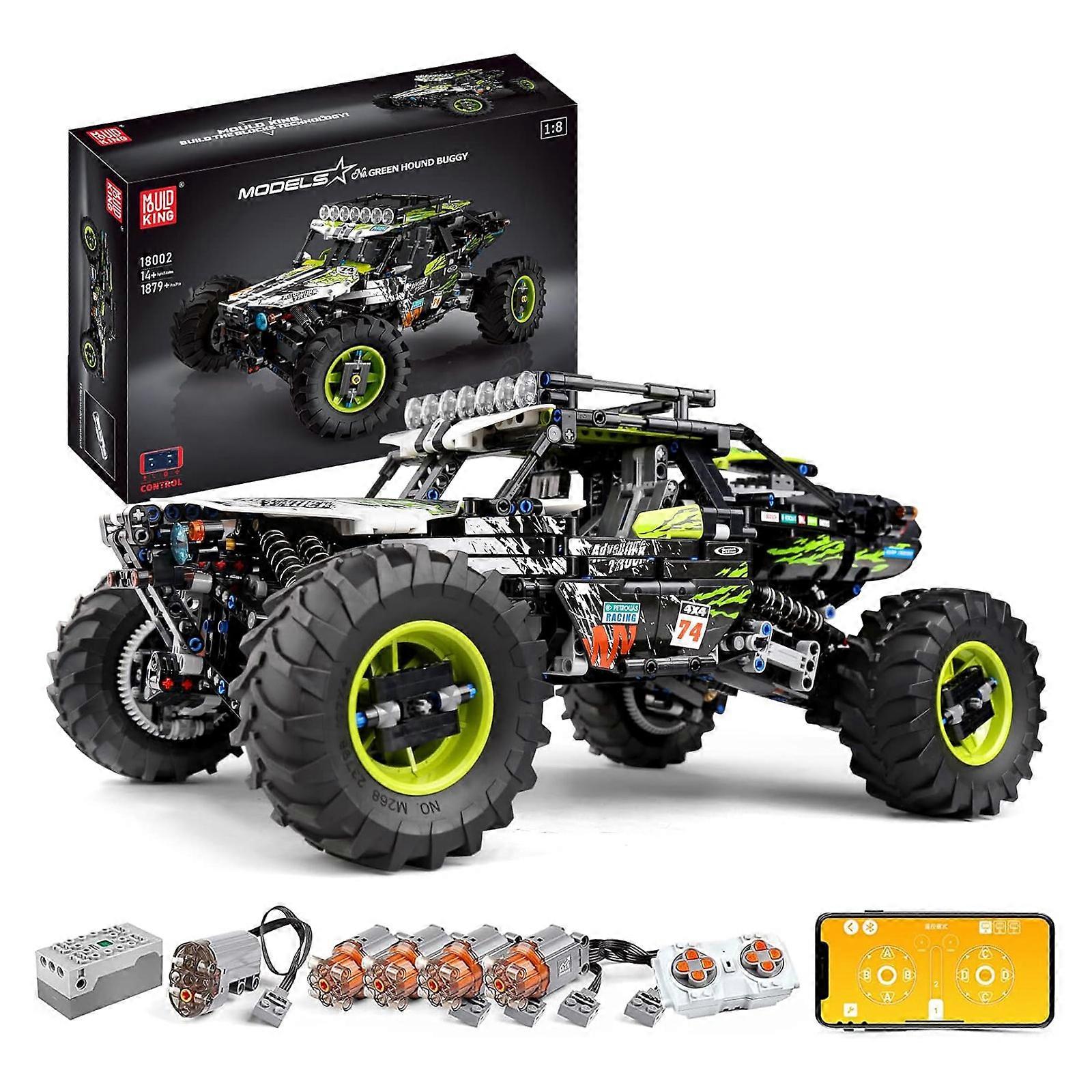 RC Climbing Car Building Kits for Boys, 1879 Pieces MOC Building Blocks 4X4 Off-Road Truck Model Sets, Stem Remote Control Car Bricks Toys for Kids
