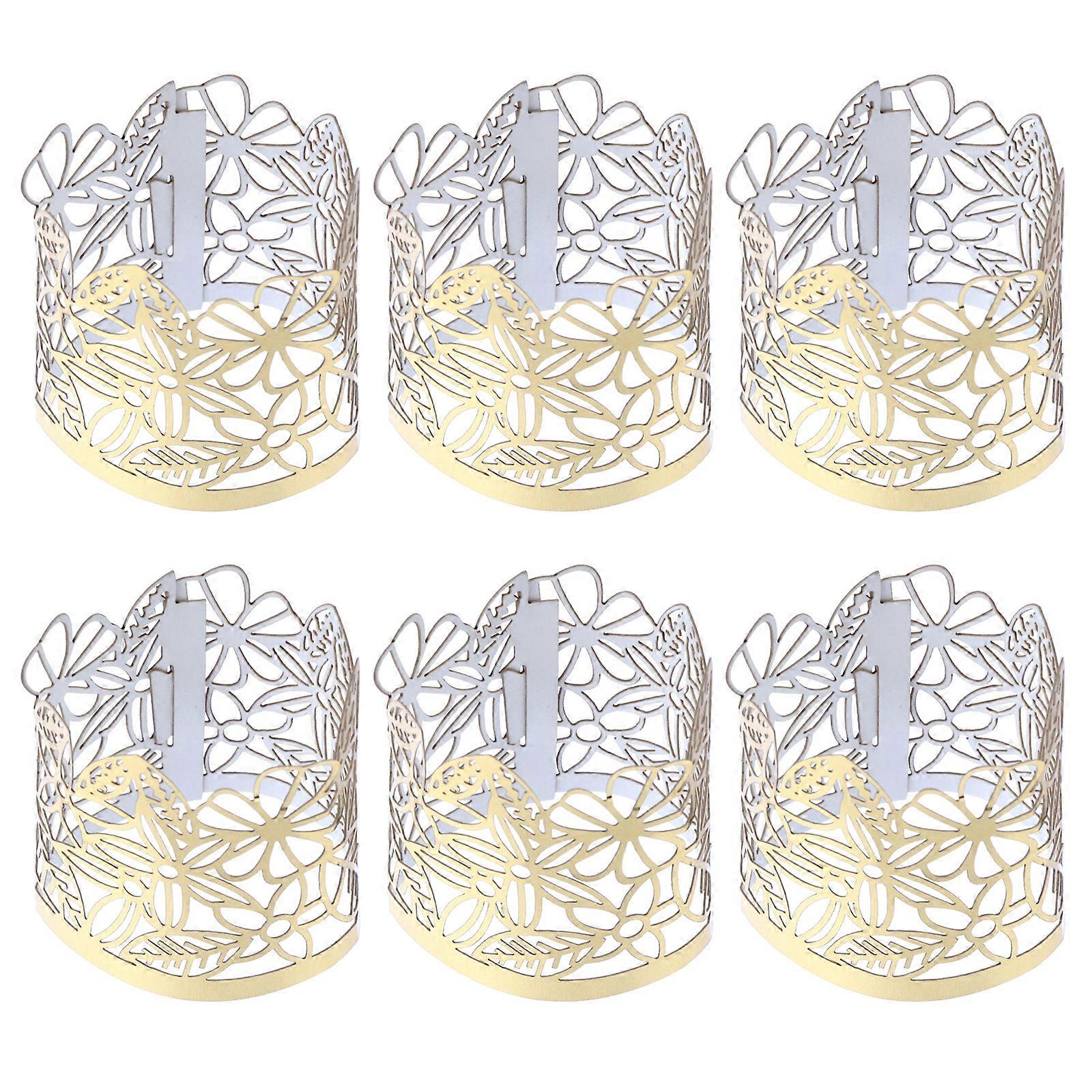 50pcs Hollow Paper Candle Holders Wraps Paper Lamp Enclosures Candle Wraps