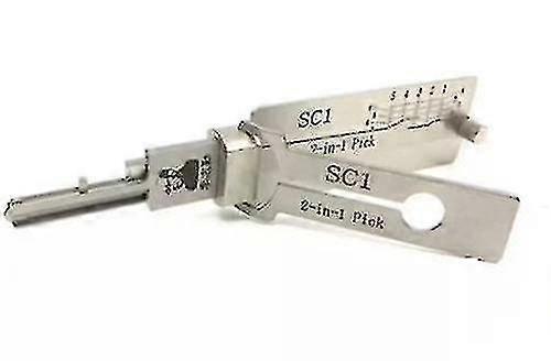 Sc1 Lishi 5 Pin 2 In 1 Decoder Plug Reader Auto Hand Tools Kits For Schlage