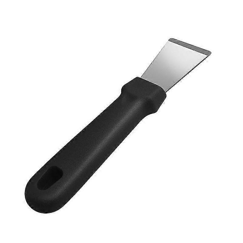 Cleaning Scraper For Ovens Stoves Induction Hob Stainless Steel Multi-kitchen Scraper , Straight Version + Bending Version(2pcs)