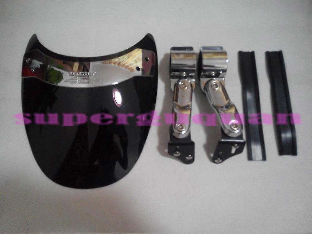 Pare-brise Exquis Pour 1997-2007 Yamaha Drag Star Classic Xvs 650 1100 125 250 Xvs650 Xvs1100 7 « 1 » Guidon Ecran Fixe