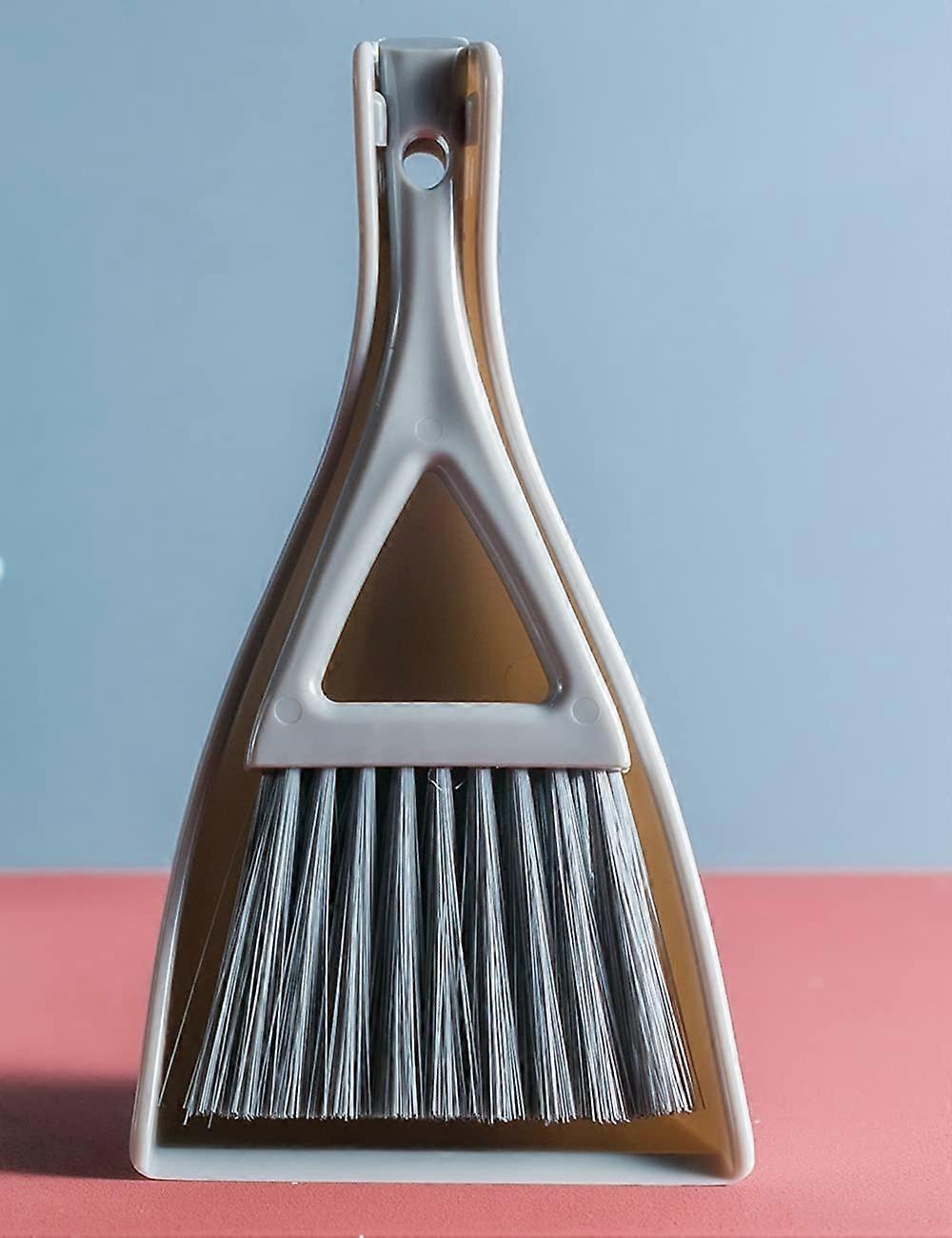 Mini Dustpan and Brush Set,Compact Dust pan and Hand Broom Set