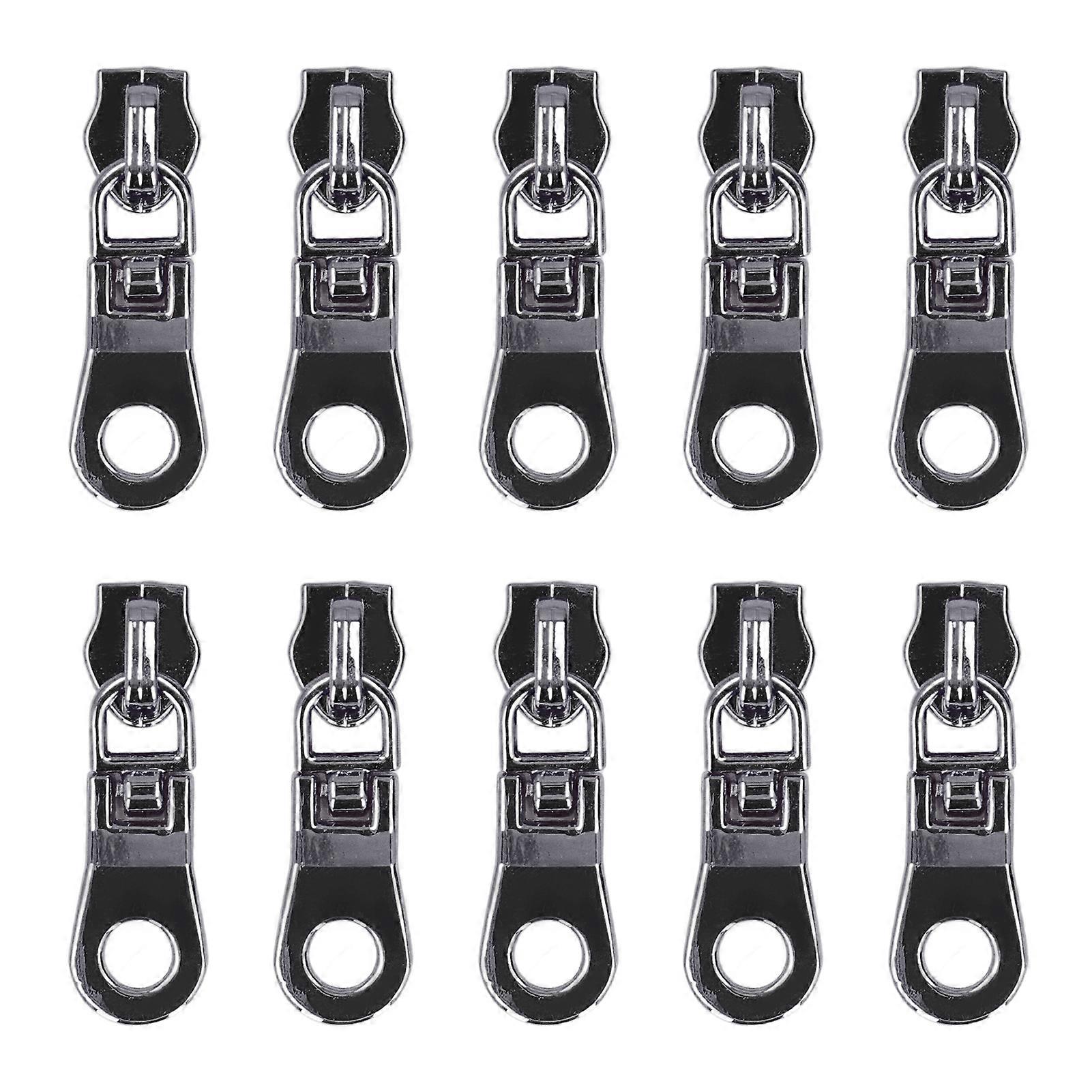 10Pcs Zipper Pull Electroplating Process Bright Color Fadeless Durable Exquisite Zipper Pull ReplacementImitation Gold