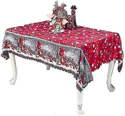 Tablecloth Ornaments Christmas Motif Pattern, Tablecloth