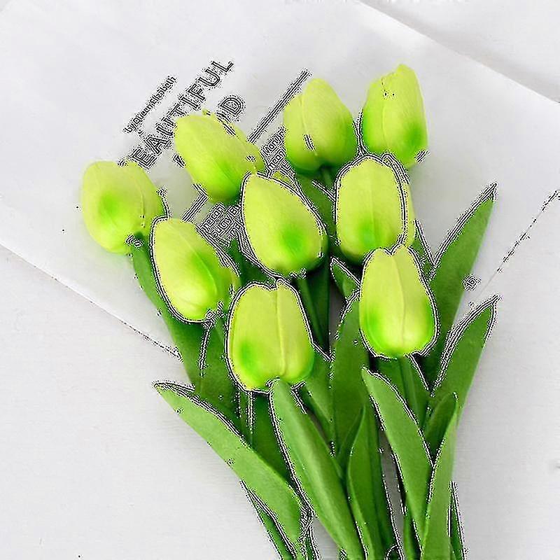 10pcs Artificial Tulip Silk 13.5"
