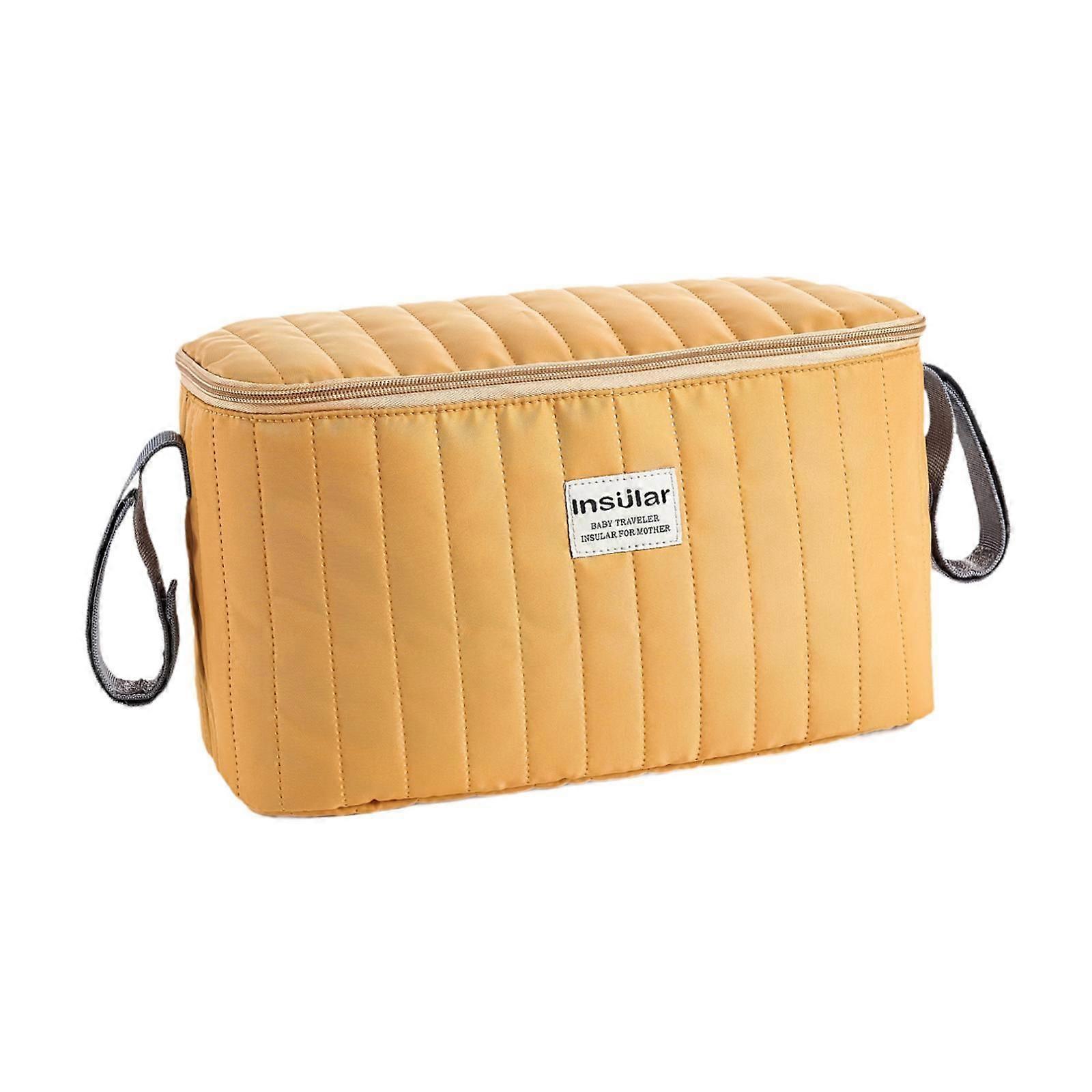 Stroller Organizer Fits Most Stroller Mini Diaper Bag for Snacks Nappy Wipe Brown