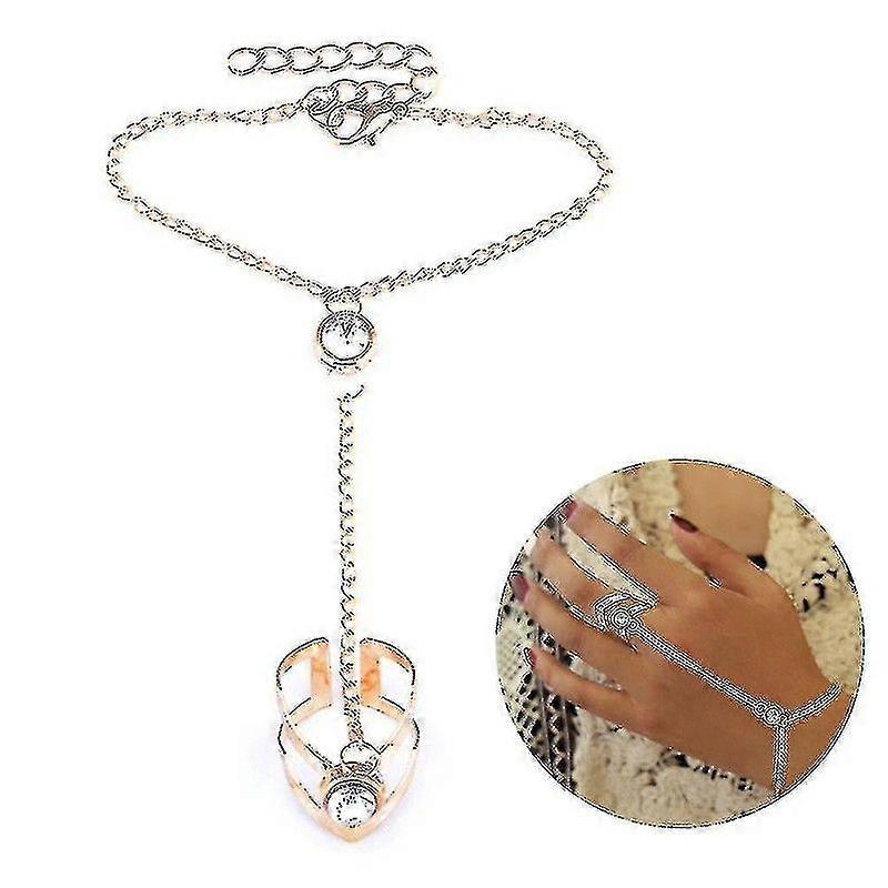 Finger Ring Bracelet Tassel Chain