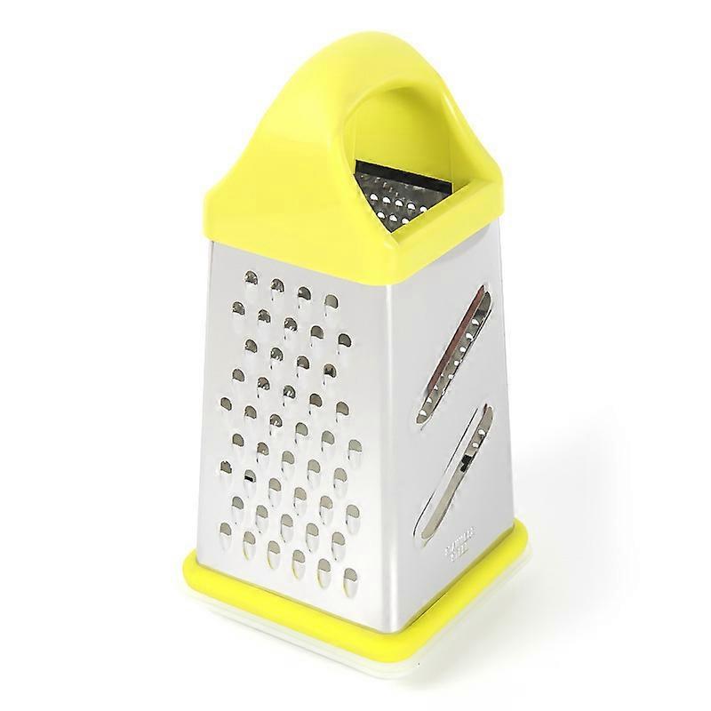Stainless Steel Box Grater, 4-Sided XL Design for Slicing, Shredding, and Grating Vegetables and Cheese