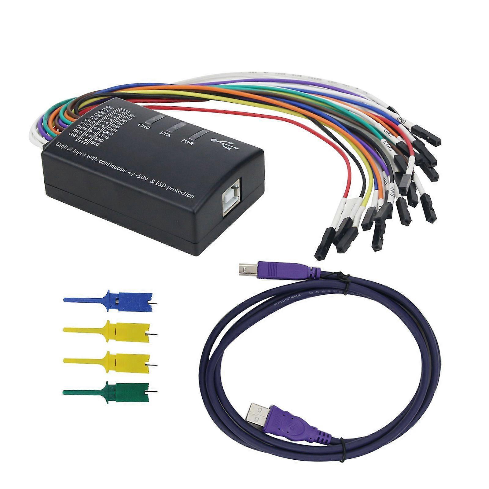 Usb Logic analyzer multi-system compatible version sampling rate Channel