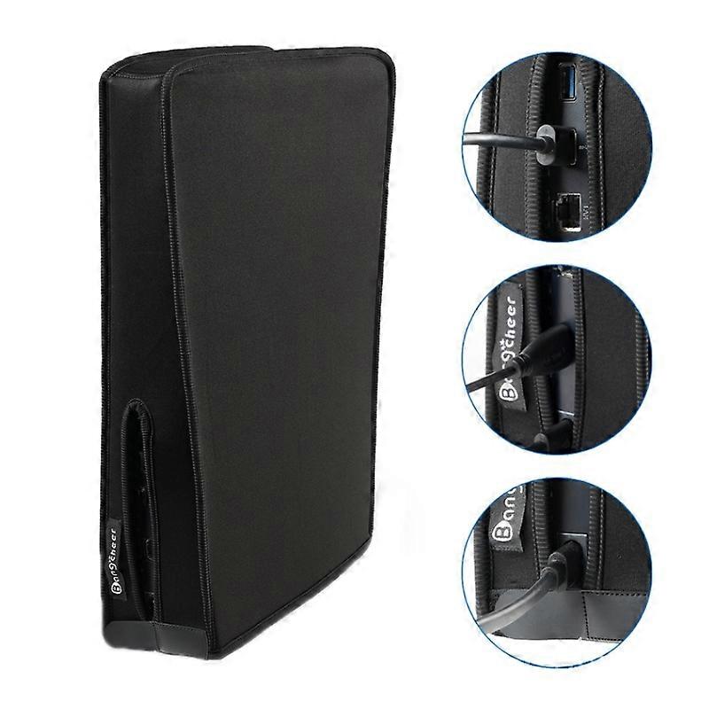 For PS5 Host Waterproof Dustproof Protective Cover For PS5 (Black)