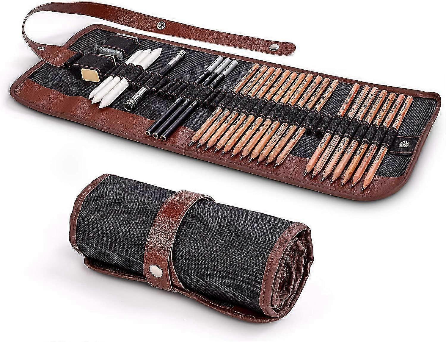 ZK-Drawing and Sketching Pencil Set, Drawing Supplies Artist Drawing Kit, Art Supplies with Sketching Graphite Pencils and Charcoal Pencils for Kids A