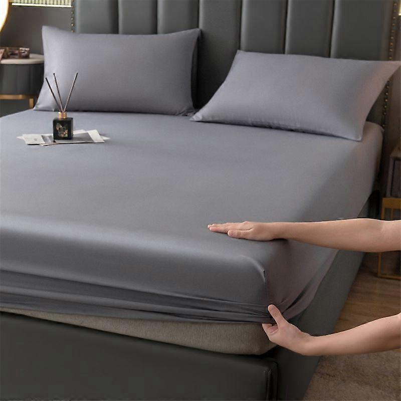 Single-layer skin-friendly washed cotton solid color bedding bedding pillowcase pair 180*200+30cm