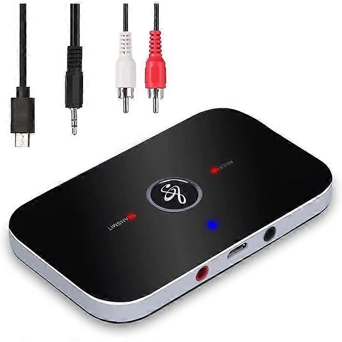 2 in 1 Bluetooth Adapter - BRAND - 5.0 Receiver - 3.5mm Audio Output - Wireless - Black