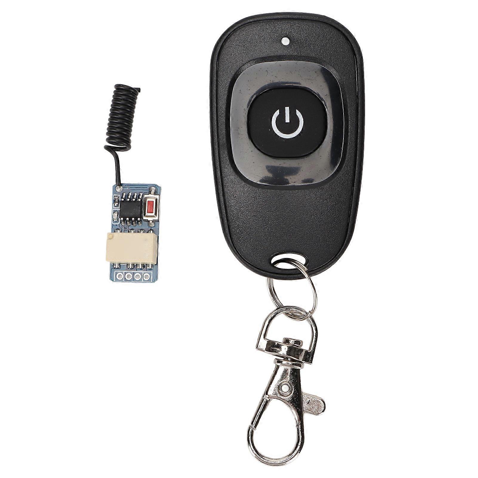 Wireless Remote Control Switch DC12V Single Button Relay RF Transmitter for Car Remote Control Smart Home