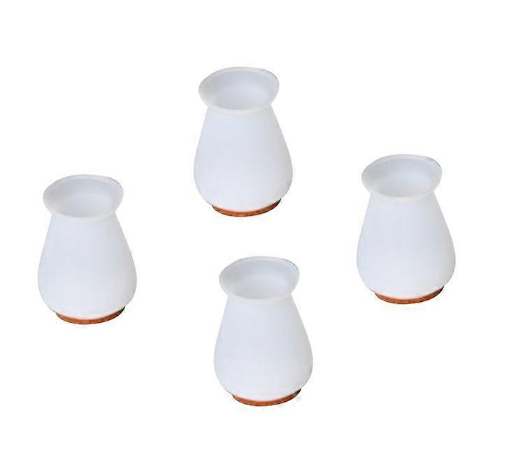 Silicone Chair Leg Floor Protectors with Felt, Prevent Floor Scratches