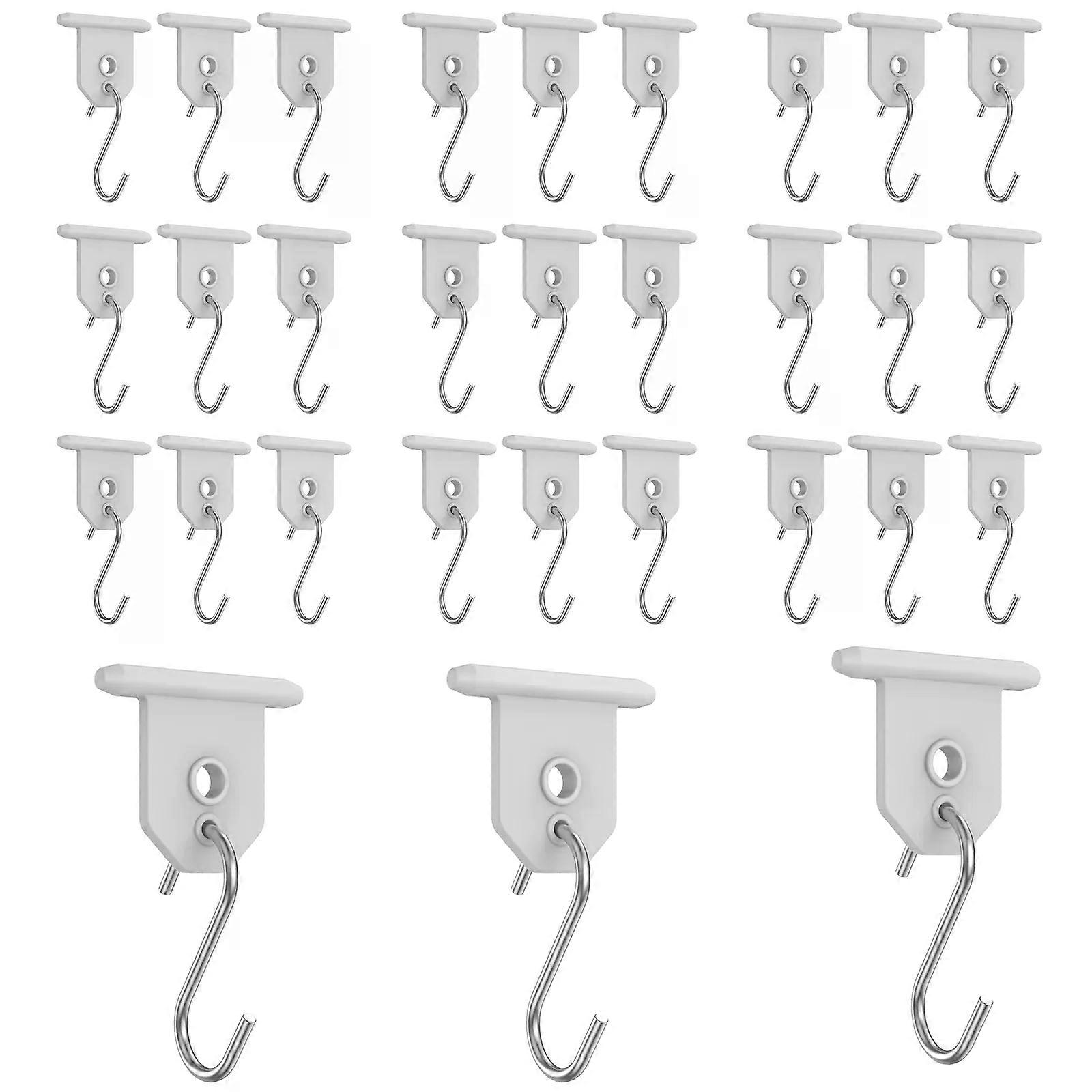 10Pcs Sturdy Awning Hooks for RV S Shaped Camping Awning Hooks Metal Party Light Hangers Hats Outdoor Camper Hanging Accessories