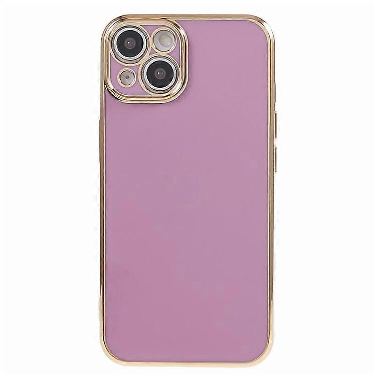 Compatible For iPhone 15 Shock-Absorption TPU Phone Case 6D Electroplating Glossy Protective Cover